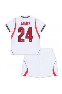 Englanti Reece James #24 Jalkapallovaatteet Lasten Kotipeliasu MM-kisat 2026 Lyhythihainen (+ Lyhyet housut)